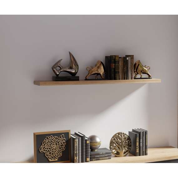 Hylle DURO 140x4x25 cm - eik riviera