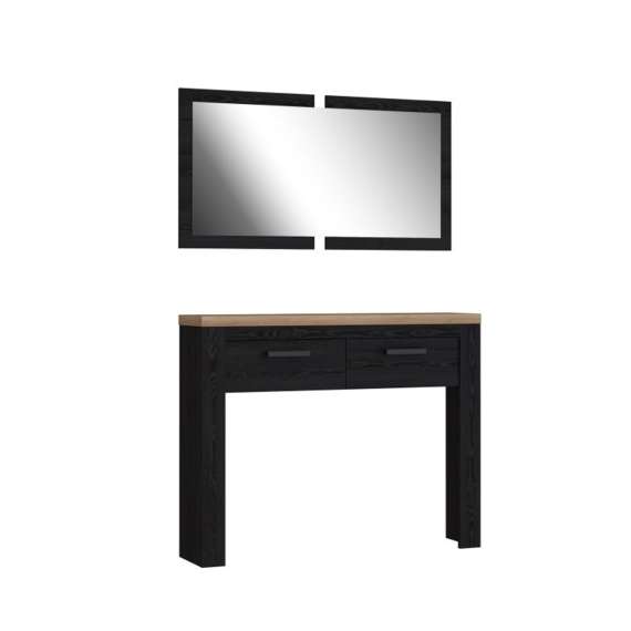 Konsollbord med speil DURO 115x176 cm - eik cabezone - eik riviera
