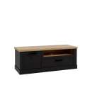 Tv-benk DURO 140x52 cm - 1 dør - 1 skuff - eik cabezone - eik riviera