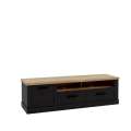 Tv-benk DURO 180x52 cm - 2 dører - 2 skuffer - eik cabezone - eik riviera