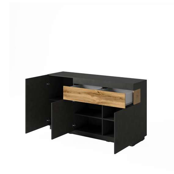 Skjenk Dover 150 cm - Mørk eik - Trelook