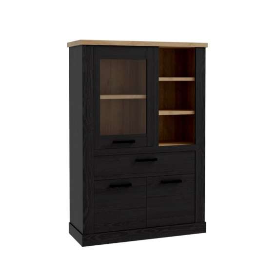 Vitrineskap DURO 110x160 cm - eik cabezone - eik riviera