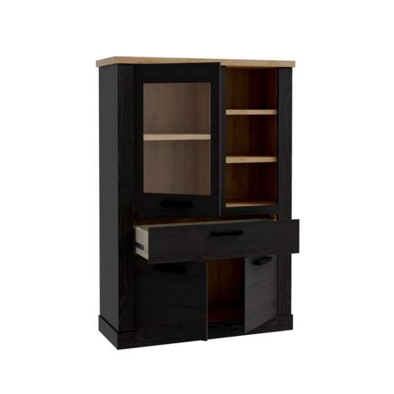 Vitrineskap DURO 110x160 cm - eik cabezone - eik riviera