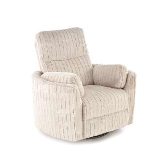 Lenestol PEGAS - reclinerfunksjon - beige kordfløyel