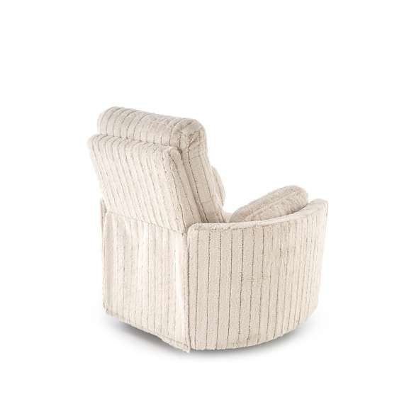 Lenestol PEGAS - reclinerfunksjon - beige kordfløyel