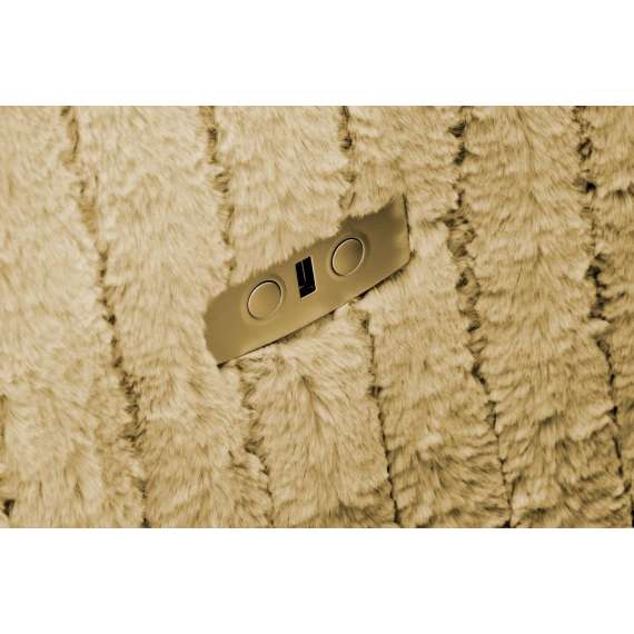 Lenestol PEGAS - reclinerfunksjon - sannepsgul kordfløyel