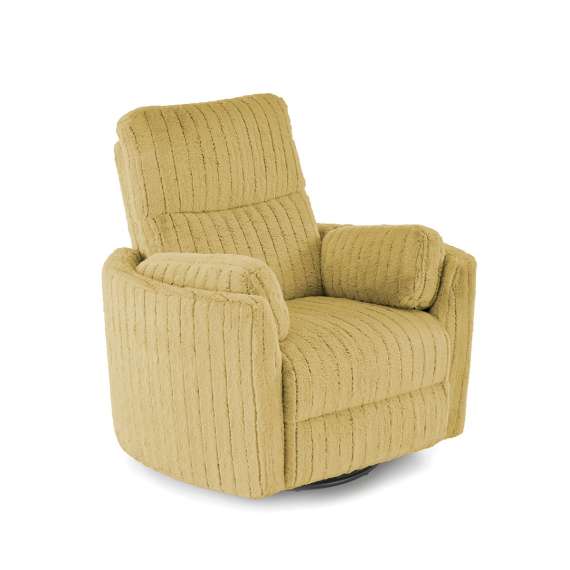 Lenestol PEGAS - reclinerfunksjon - sannepsgul kordfløyel