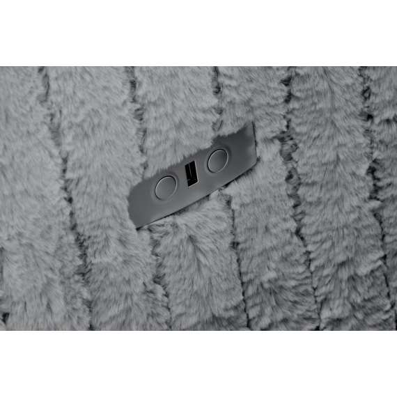 Lenestol PEGAS - reclinerfunksjon - grå kordfløyel