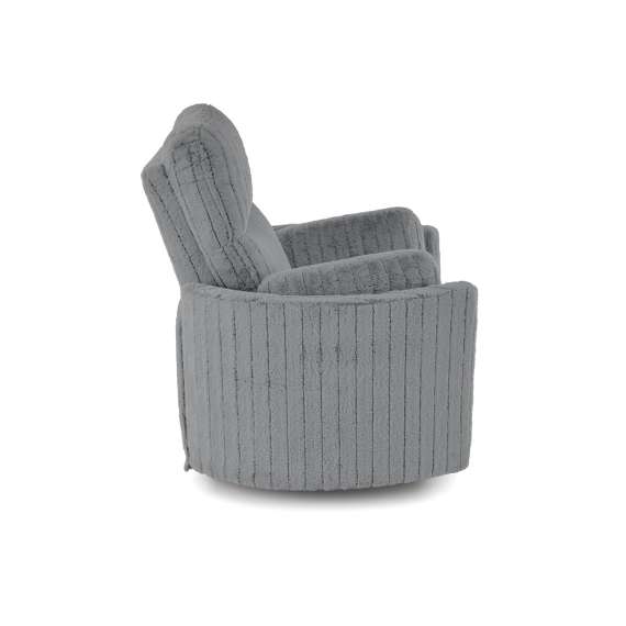 Lenestol PEGAS - reclinerfunksjon - grå kordfløyel