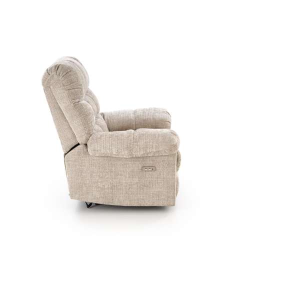 Lenestol AMORE - reclinerfunksjon - beige stoff