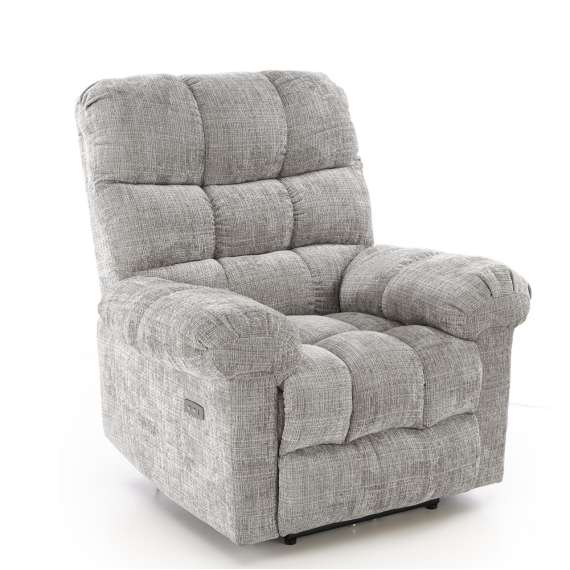 Lenestol AMORE - reclinerfunksjon - grå stoff