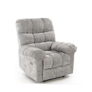 Lenestol AMORE - reclinerfunksjon - grå stoff