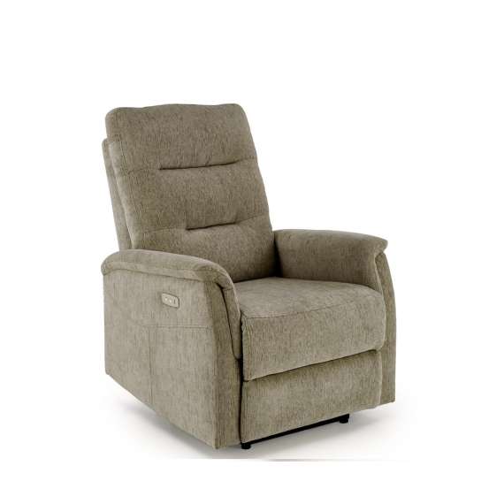 Lenestol JAMAL - reclinerfunksjon - oliven stoff