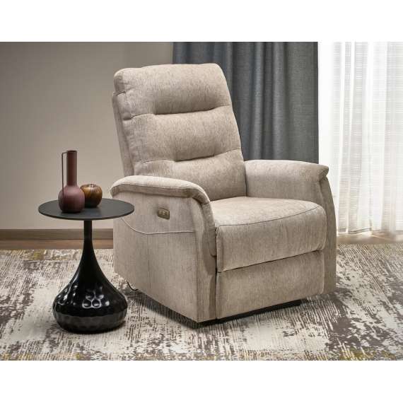 Lenestol JAMAL - reclinerfunksjon - beige stoff
