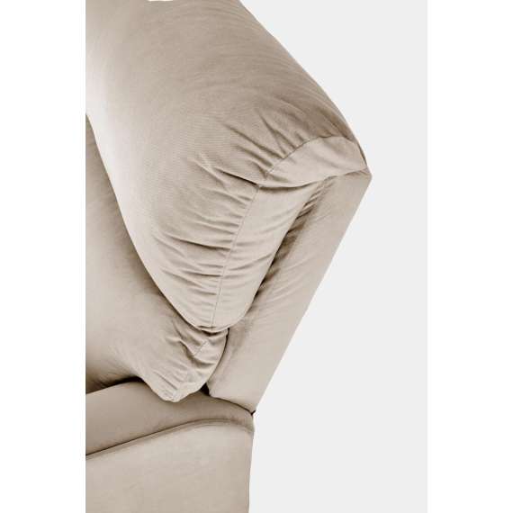 Lenestol KARIM - reclinerfunksjon - beige stoff