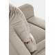 Lenestol KARIM - reclinerfunksjon - beige stoff
