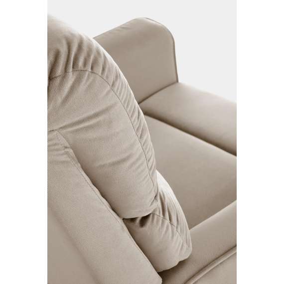 Lenestol KARIM - reclinerfunksjon - beige stoff