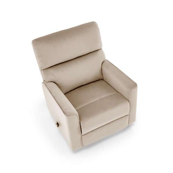 Lenestol KARIM - reclinerfunksjon - beige stoff