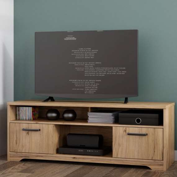 Tv-benk JOAKIDIS 150x55 cm - 2 dører - eik catania