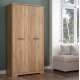 Garderobeskap JOAKIDIS 95x192 cm - 2 dører - eik catania