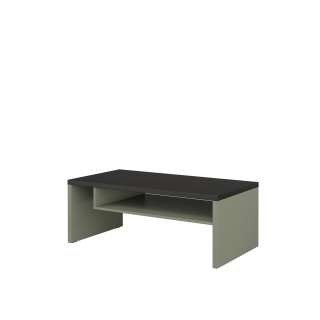 Sofabord Cross 120x60 cm - grønn - sort - 2 dører