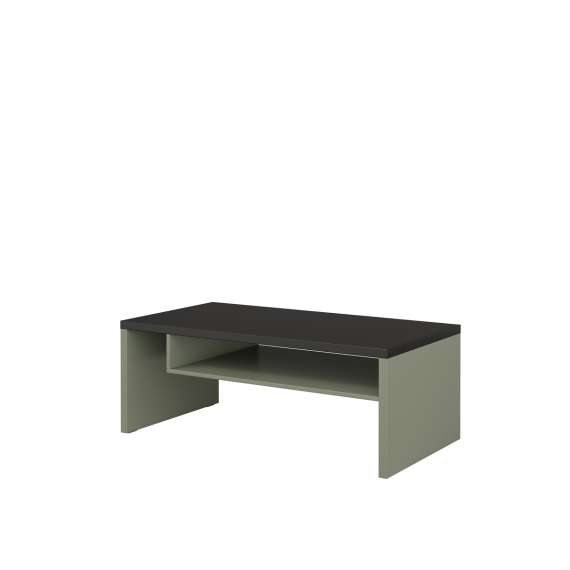 Sofabord Cross 120x60 cm - grønn - sort - 2 dører