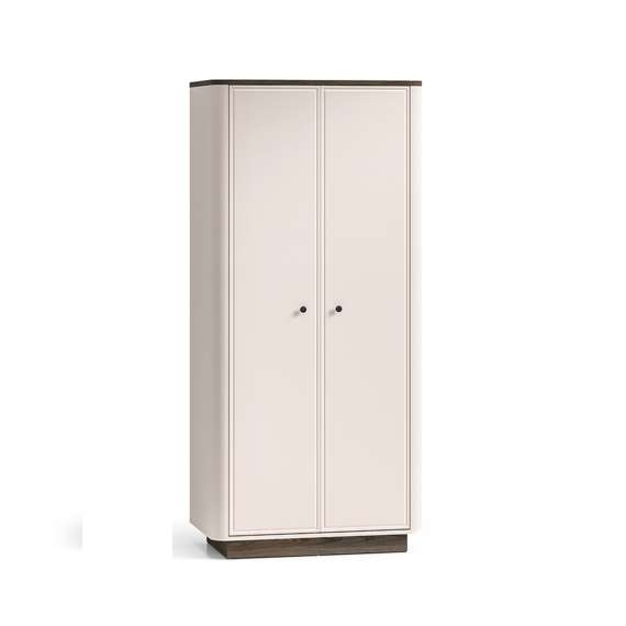 Garderobeskap VILAVIO 92x2000 cm - 2 dører - eik windmill - cashmere - avrundede kanter