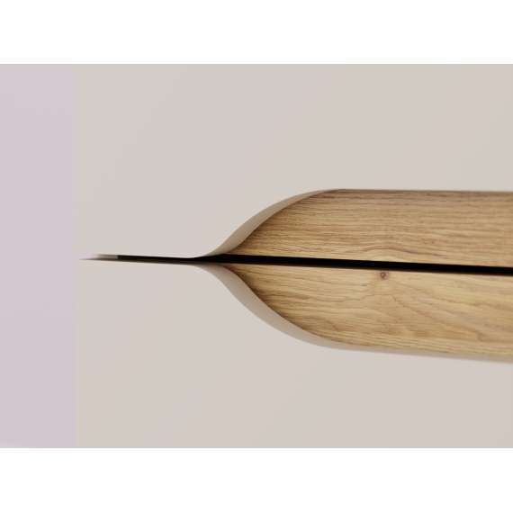 Nattbord EDWAL 50x44 cm - 2 skuffer - beige sand - eik mauvela