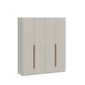 Garderobeskap EDWAL 177x210 - beige sand - eik mauvella