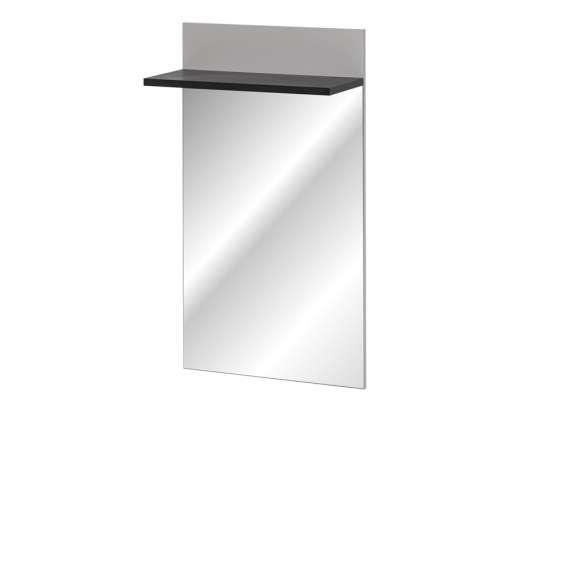 Speil med hylle HUGO - 60x107 cm - cashmere - svart hylle