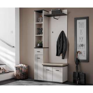 Entresett HUGO I - cashmere - svart detaljer - 90 cm