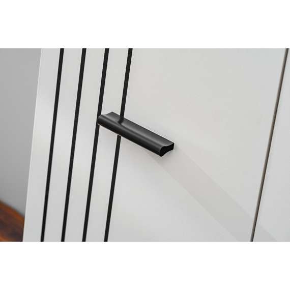 Entresett HUGO VIII - cashmere - svart detaljer - 210 cm