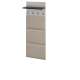Entresett HUGO VI  120 cm - cashmere - svart detaljer - polstret veggpanel