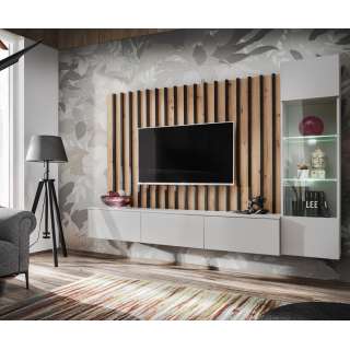 Seksjon Verti 220x148 cm - cashmere - LED - spiler