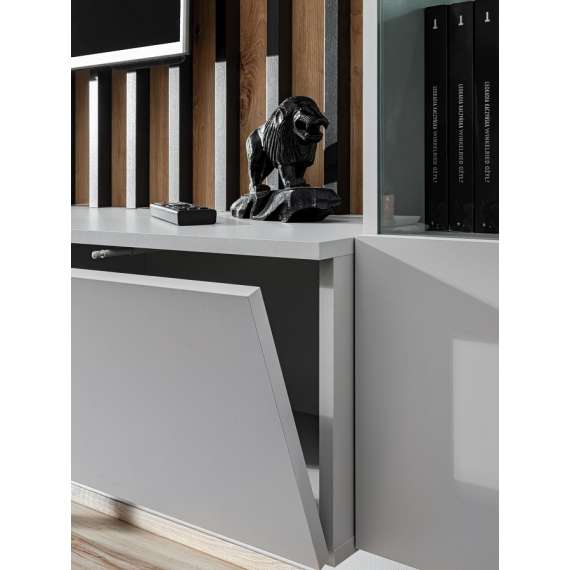 Seksjon Verti 220x148 cm - cashmere - LED - spiler