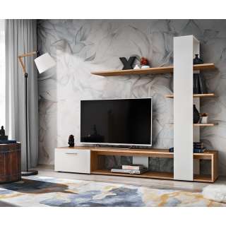 Seksjon ECO - 190x152 cm - eik wotan - hvit matt