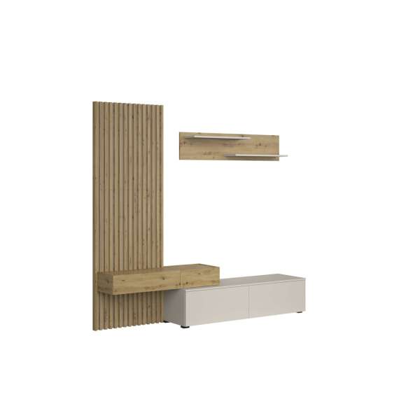 Seksjon CAMINO - 210x210 cm - eik artisan - cashmere