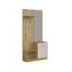 Garderobe til entré PERGO 90x184 cm - eik artisan - cashmere - speil