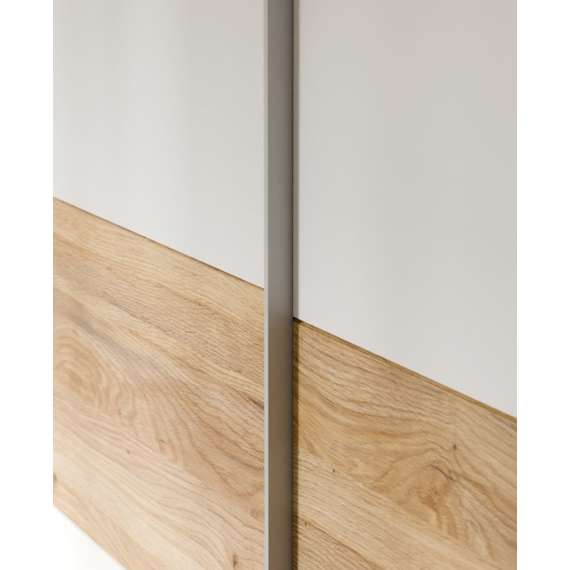 Garderobeskap   MAYACUS 270x210 - hvit matt - eik mauvella