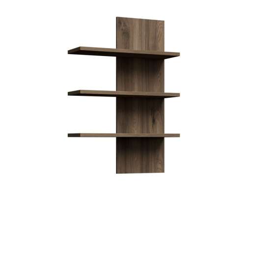 Veggpanel med hylle GLENKEEN - 68x100 cm - eik valencia