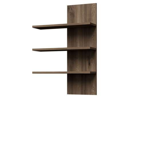 Veggpanel med hylle GLENKEEN - 68x100 cm - eik valencia