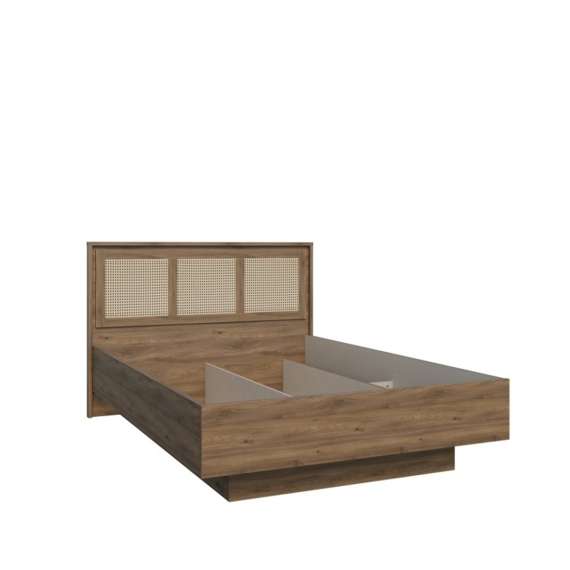 Seng GLENKEEN 140x200 cm - eik valencia - oppbevaringsplass