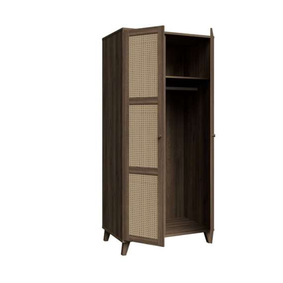 Garderobeskap GLENKEEN 95x200 cm - 2 dører - eik valencia - rotting