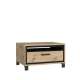Sofabord TRONDHEIM 80x60 cm - eik artisan - eik svart - skuffe