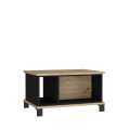 Sofabord TRONDHEIM 80x55 cm - eik artisan - eik svart