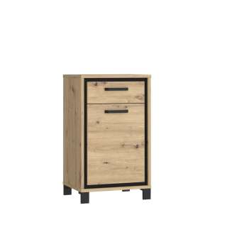 Skoskap TRONDHEIM 55x91 cm - eik artisan - eik svart