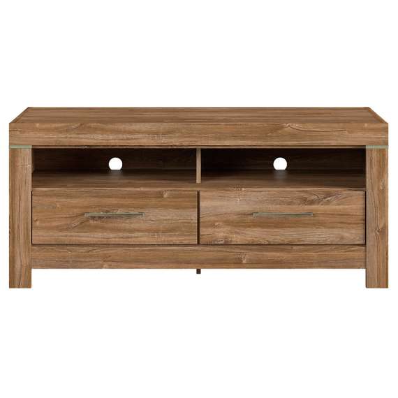 TV-benk Gent 138x60 cm - 2 skuffer - eik stirling