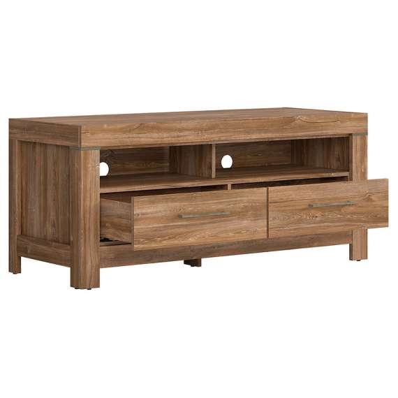 TV-benk Gent 138x60 cm - 2 skuffer - eik stirling