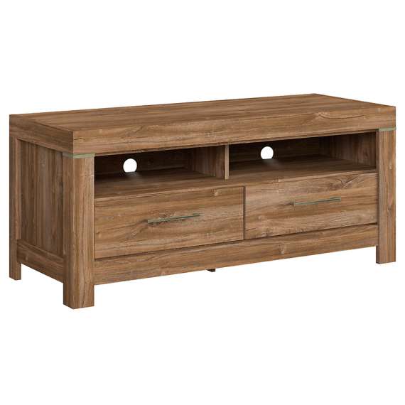 TV-benk Gent 138x60 cm - 2 skuffer - eik stirling
