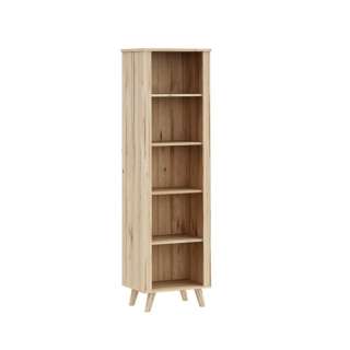 Reol VANKKA 60x202 cm - 4 hyller - eik bianco